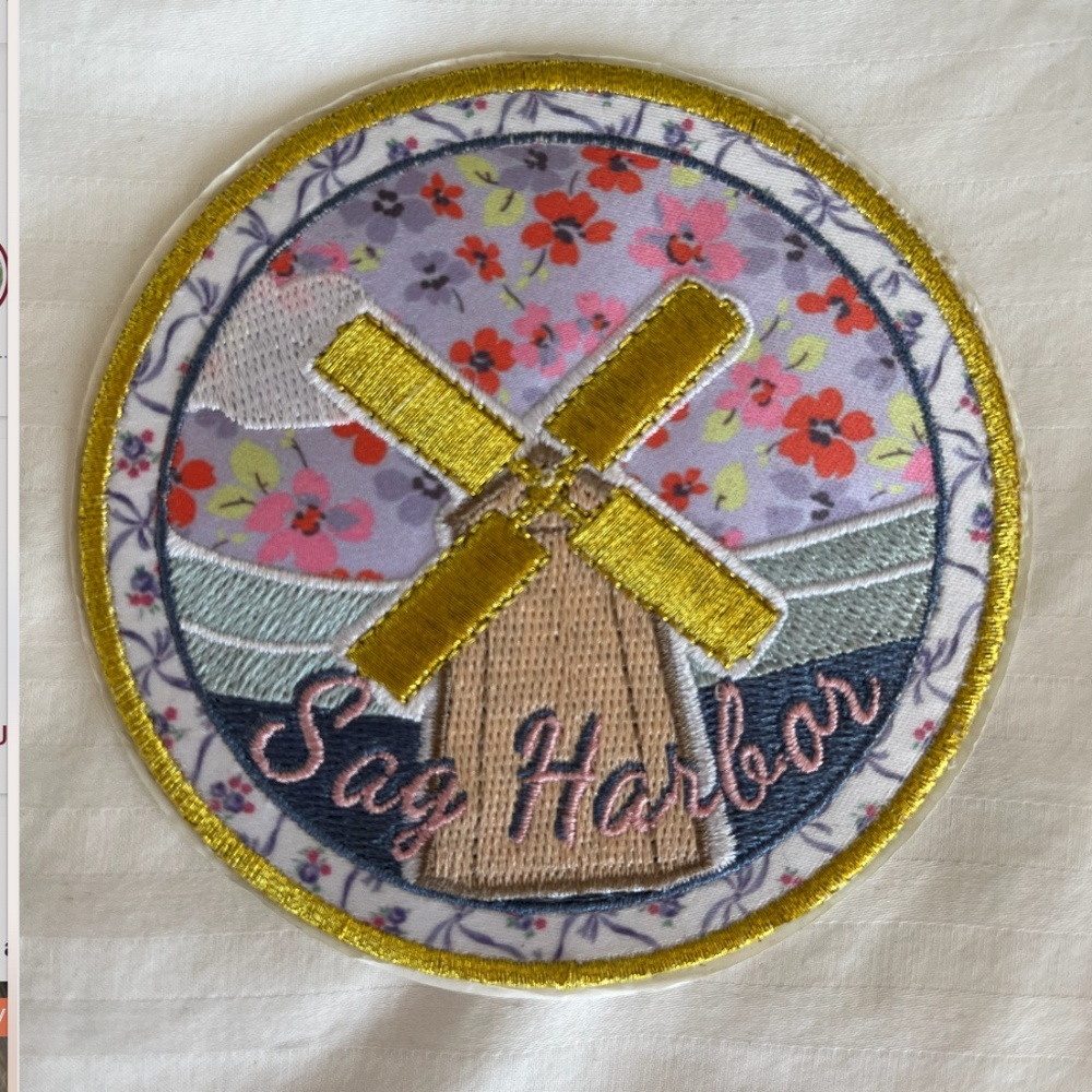 Stoney Clover Lane Sag Harbor New York Embroidered, Sticker Patch. Never Used